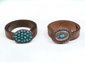 2 NATIVE AMERICAN INDIAN SILVE