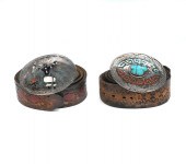 2 NATIVE AMERICAN INDIAN SILVE