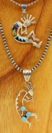 (2) NATIVE AMERICAN KOKOPELLI