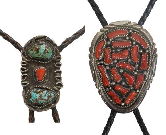 (2) NATIVE AMERICAN NAVAJO SILVER