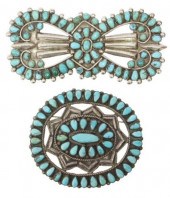 (2) NATIVE AMERICAN PETIT POIN