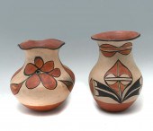 2 NATIVE AMERICAN POTTERY OLLA