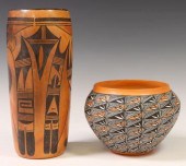 (2) NATIVE AMERICAN POTTERY VE