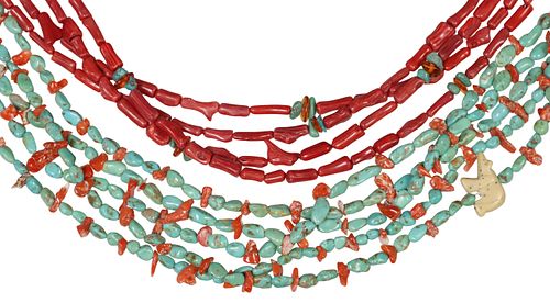 (2) NATIVE AMERICAN PUEBLO BEADED