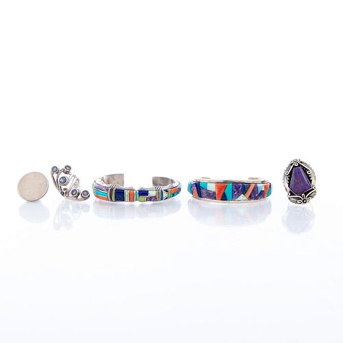 2 NATIVE AMERICAN RINGS AND 2