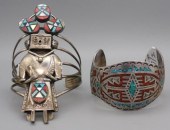 (2) NATIVE AMERICAN SILVER BRA