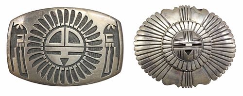 (2) NATIVE AMERICAN STERLING