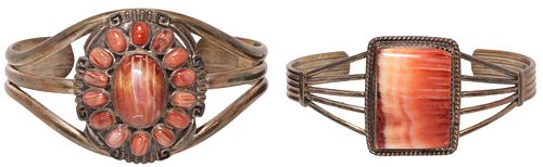 (2) NATIVE AMERICAN STERLING SILVER