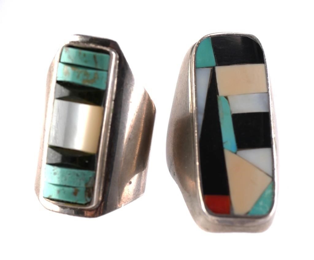 (2) NATIVE AMERICAN STERLING