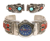(2) NATIVE AMERICAN STERLING W