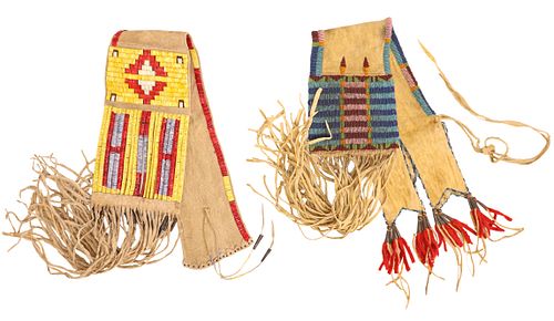 (2) NATIVE AMERICAN STYLE BEADED