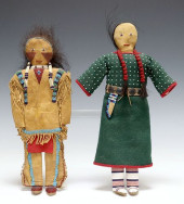 (2) NATIVE AMERICAN STYLE HAND