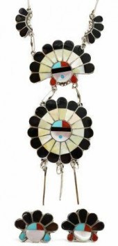 (2) NATIVE AMERICAN SUNFACE NE