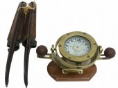 (2) NAUTICAL COMPASS & ANTIQUE