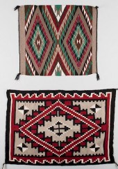2 NAVAJO RUGS, GANADO & EYEDAZ