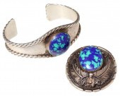 (2) NAVAO STERLING & AZURITE C