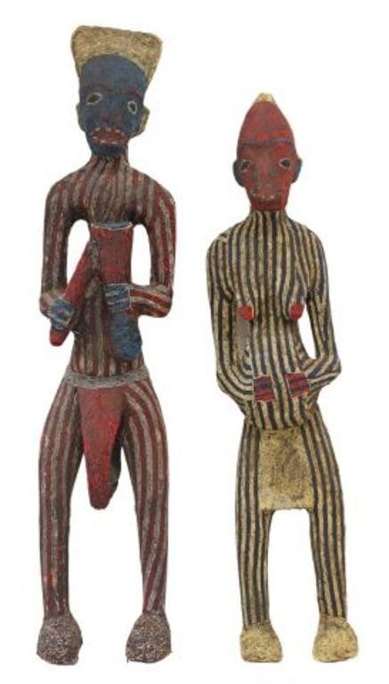 (2) NEAR-LIFE SIZE BAMILEKE
