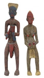 (2) NEAR-LIFE SIZE BAMILEKE BE