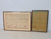 2 NEEDLEPOINT SAMPLERS, JOEL P