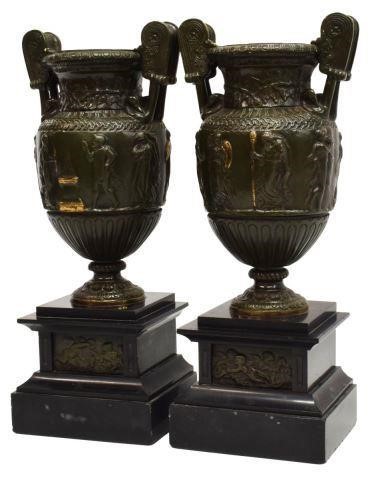 (2) NEOCLASSICAL BRONZE SOSIBIOS