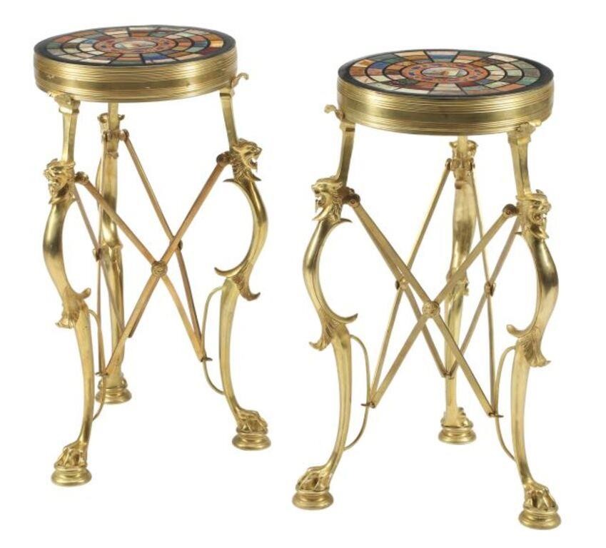 (2) NEOCLASSICAL STYLE BRONZE