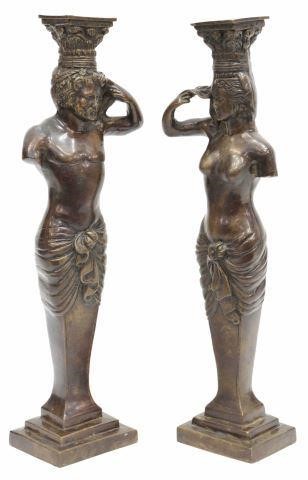 (2) NEOCLASSICAL STYLE BRONZE