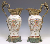 (2) NEOCLASSICAL STYLE BRONZE-