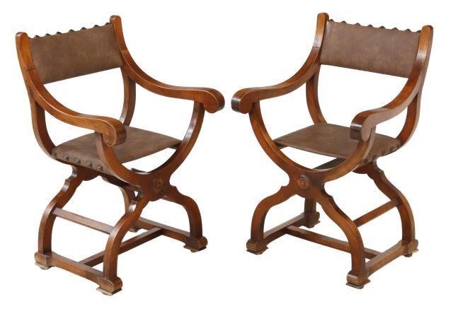 (2) NEOCLASSICAL STYLE CURULE