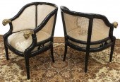(2) NEOCLASSICAL STYLE FAUX BA