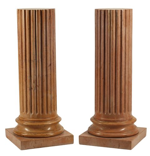 (2) NEOCLASSICAL STYLE MARBLE