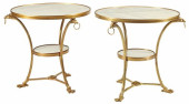 (2) NEOCLASSICAL STYLE MARBLE-