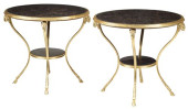(2) NEOCLASSICAL STYLE MARBLE-
