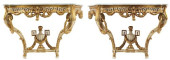 (2) NEOCLASSICAL STYLE MARBLE-