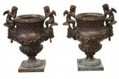(2) NEOCLASSICAL STYLE PATINAT