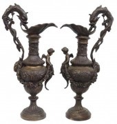 (2) NEOCLASSICAL STYLE PATINAT
