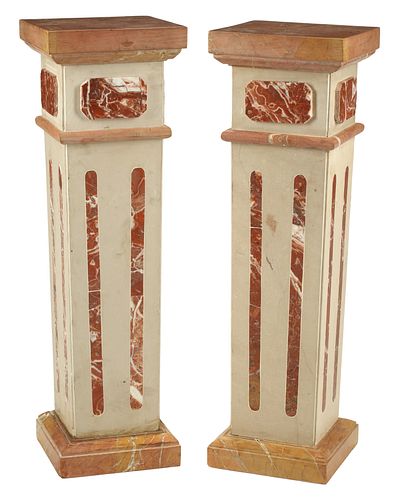 (2) NEOCLASSICAL STYLE POLYCHROME