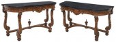 (2) NEOCLASSICAL STYLE TILED T