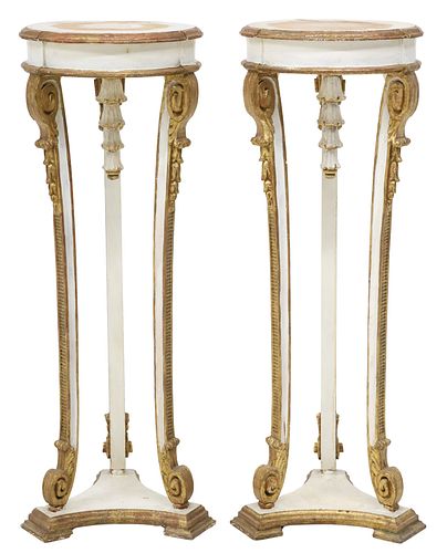 (2) NEOCLASSICAL WHITE-PAINTED