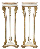 (2) NEOCLASSICAL WHITE-PAINTED