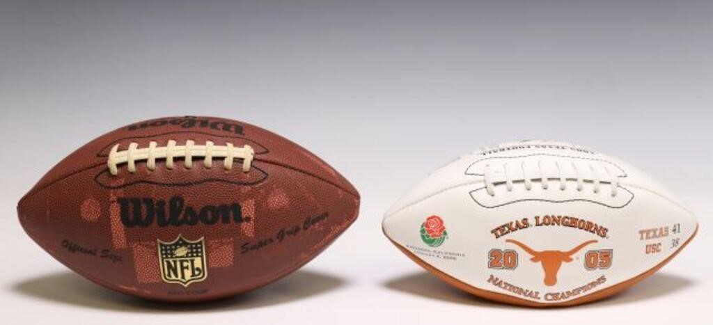(2) NFL DAVID THOMAS SIGNED