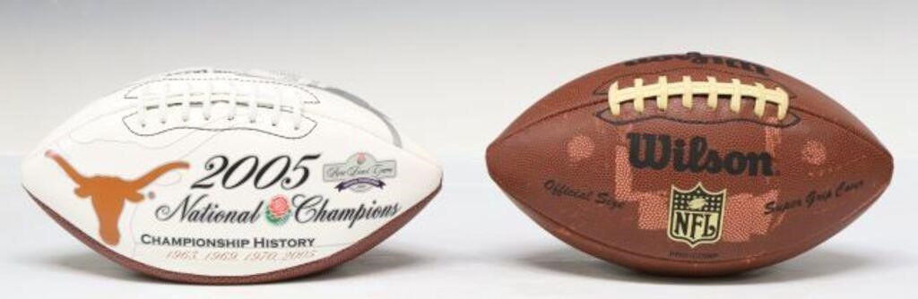 (2) NFL DAVID THOMAS SIGNED