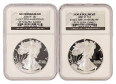 (2) NGC 2006W SILVER EAGLES, P