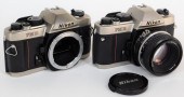 2 NIKON FM10 SLR CAMERA BODIES