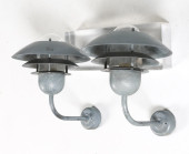 (2) NORDLUX GALVANIZED STEEL W