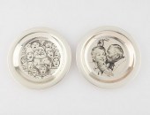 2 NORMAN ROCKWELL STERLING SIL