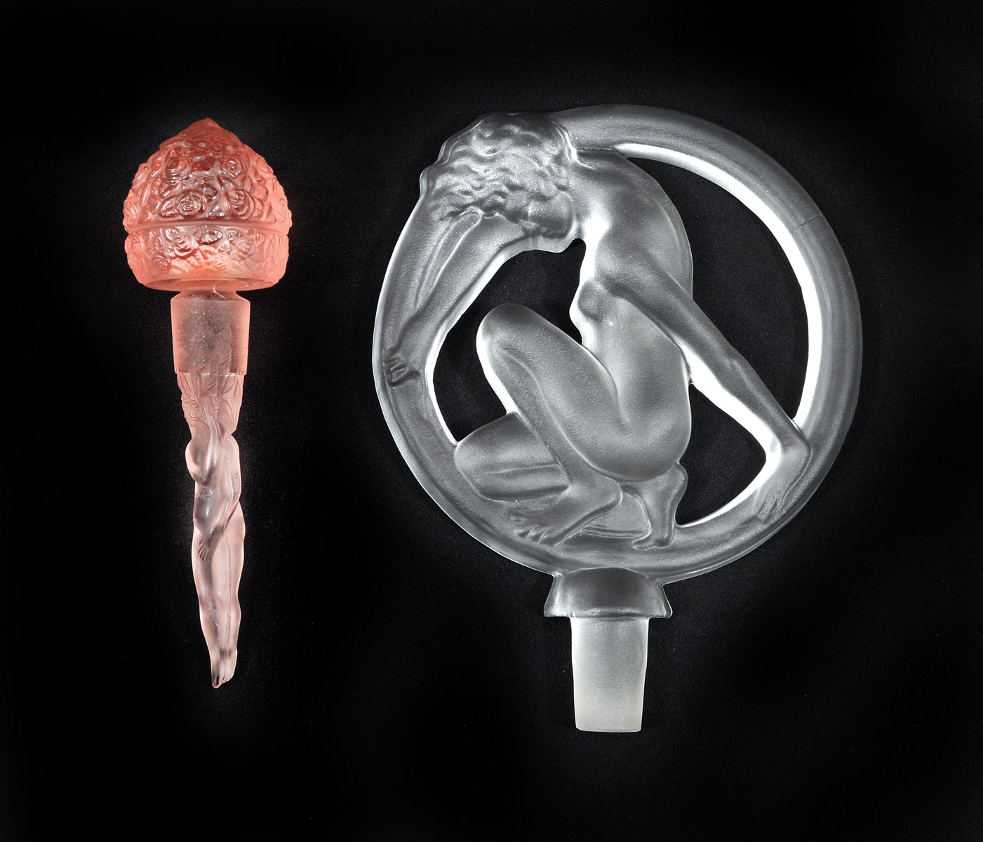 2 NUDE PERFUME BOTTLE STOPPERS: