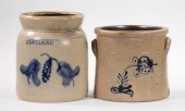 (2) NY STONEWARE CROCKS - CORT