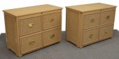 (2) OFFICE WICKER FRONT LATERA