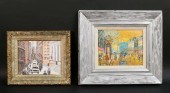 2 OIL IMPRESSIONIST STREET SCE