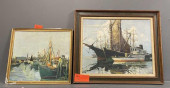 2 OIL ON BOARD PAINTINGS SIGNE